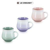 Le Creuset 瓷器輕荷漫舞系列馬克杯320ml(湖水綠/淡粉紫/貝殼粉 3色選1)