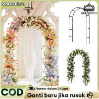 Garden Decoration Pasu Bunga Outdoor Garden Arch Climbing Frame Rust-Proof Arch Flower Stand Wedding