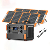 1000W Portable Power Station 1048Wh Solar Generator With 200W Solar Panel Kit 36V Solar Charger Outdoor Power Supply