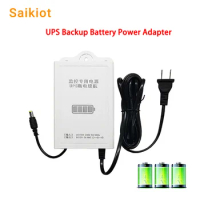 Saikiot Waterproof UPS Standby Backup Battery Power Supply Adapter DC 12V/9V/5V Output for Router Modem LED Light CCTV Camera