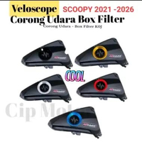 Veloscope Corong Udara Box Filter Scoopy 2021-2026 Aksesoris Scoopy 2021-2026 Biru