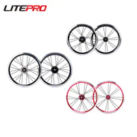 Litepro 74 85MM 14 16Inch Single External 3 Speed Bicycle Wheelset Disc V Brake Rims 20MM Alloy Folding Bike Wheels