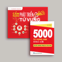 Combo sách:Cẩm nang phát triển từ vựng học 1 nhớ 10+5000 từ vựng HSK/HSK1-6 Bí kíp chinh phục kì thi
