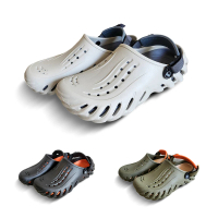 母子鱷魚 一起運動 母子鱷魚-撞色潮流洞洞鞋(BCF5584)