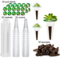 Plant Growth Basket Planting Kit Seed Pod Kit Plant Germination Kit Hydroponics Garden Accessories for Hydroponic Growing System