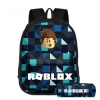 Roblox with Compartments Primary and Middle School Students Schoolbag Sport Backpack Lightening Boys Girls Cosplay Anime Mochila