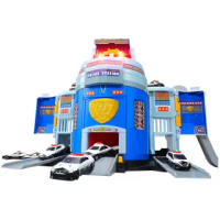 【TOMICA WORLD 交通世界】緊急出動! 巨無霸警察基地(小汽車 場景)