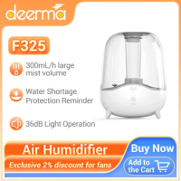Deerma F325 Air Humidifier Home 5L Large Capacity Sterilization Humidifier Perfume Diffuser Mist Maker Purifying