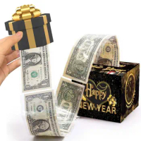 Birthday Cash Pull Gift Box Money Pulling Box Cash Gift Box Cash Black Money Clip Funny Surprise Birthday Cake Decoration