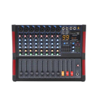 99 DSP 8 channel audio mixer professional digital echo mixer power amplifier effect sound mixer dj console