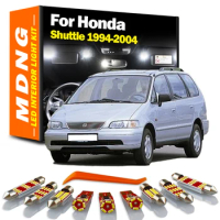 MDNG 11Pcs For Honda Shuttle 1994-1998 1999 2000 2001 2002 2003 2004 Interior LED Light Kit Canbus ​Map Dome License plate Lamp