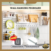 Ready Stock Wall Mounted Hanging Pegboard Set Organizer Storage Rack Rak Gantung Lekat Dinding Ikea 