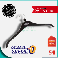Gantungan Baju / pakaian  / Hanger Baju Mark & Spancer 1 Lusin (12pcs) bahan Plastik