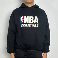 Hoodie ESSENTIALS NBA BLACK HOODIE 100% ORIGINAL XXS