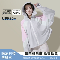 日本MUJIE防曬衣女款夏季披肩冰絲薄上衣防紫外線透氣戶外防曬服