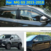 Car Style Rain Shield For Morris Garages MG GS 2015-2018 Window Visors Wind Deflector Sun Guard Vent Cover Protector Accessories