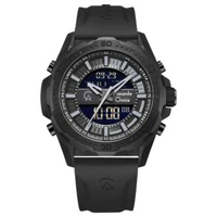 Alexandre Christie AC 9370 MH Black Rubber Strap Men's Watch