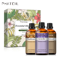 3pcs Kit Essential Oils Set for Perfume Candles Soap Making Spa Massage Oil Lavender Frankincense Sandalwood 10ml Essentials Oil