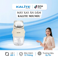 Máy Xay Thịt Mini Đa Năng Kalite MiuMiu, Dung Tích 350ml, Lưỡi Dao 6 Cánh Bằng Inox304
