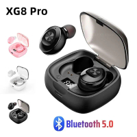 ชุดหูฟังไร้สายบลูทูธ, XG8 PRO TWS, เทคโนโลยีดิจิตอล 5.2, ชุดหูฟังกีฬา, ขนาดมินิ, เทคโนโลยีสัมผัส, ลด