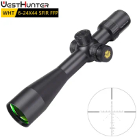 WestHunter Tactical First Focal Plane Scope WHT 6-24X44 SFIR FFP Hunting Riflescope Illuminated Reticle Optics Sights For Airgun
