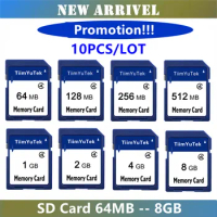 Tiim Yu Tek(TM) 10pcs /lot SD Card 16GB 128MB 256MB 512MB 1GB 2GB 4GB 8GB SD Memory Card Secure Digital Flash SDHC Card Standard