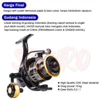 new - 10kg reel pancing he500-7000/ reel pancing murah kuat power handle