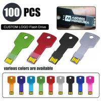 100PCS/lot Colour USB Flash Drive wholesale 2.0 4G 8G 16GB Memory Stick Pendrive 32GB 64GB 128GB USB Stick Flash Disk Free laser