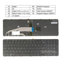 Laptop Keyboard for HP 841137-/ 831023-/ 841145- 001 -031 -161 -201 -211 -141 -171 -BG1 -BB1 SN9143BL1 NSK-CZ1BV 9Z.NCGBV.11E