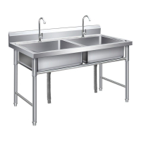 不銹鋼水槽帶支架水池洗菜洗手洗碗商用酒店餐飲單槽雙槽三槽水池