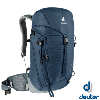 Deuter TRAIL 22L 輕量拔熱透氣健行登山背包(附防水背包套)_深藍