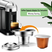 Coffee Capsule Adapter For Convert Nespresso Original Capsules to Vertuoline Capsules For Use 40ML Espresso Coffee Crema Maker