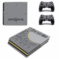 Game God of War 4 PS4 Pro Skin Sticker Decal For PS4 PlayStation 4 Pro Console and 2 Controllers PS4 Pro Skins Stickers Vinyl