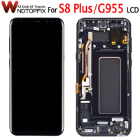 6.2" AMOLED For Samsung Galaxy S8 Plus LCD Display Touch Panel Screen Digitizer For Samsung S8Plus S8+ G955F G955FD LCD Screen