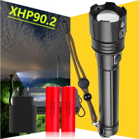 2020超亮最新XHP90.2 LED手電筒18650 USB XHP70戰術燈18650 變焦營火炬 XHP50禮物
