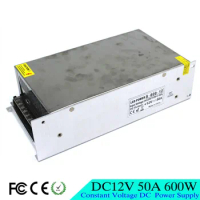 Single Output Small Voltage 600W 50A 12V power supply Switching Driver For LED Strip Display Light AC110 220V Factory Supplier
