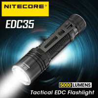 Nitecore Senter LED Tactical EDC Flashlight USB Type-C UHi 40 IP68 Tahan Air Waterproof 5000 Lumens 