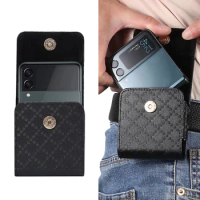 Leather Case Pouch For Samsung Galaxy Z Flip 5 4 3 2 5G Protective Pouch For Motorola Razr 40/40 Ultra/Razr 2022 Case Bag Case
