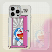 Kawaii Doraemon Anime Character Phone Case Cute iPhone 13/14/15Promax Sweet Cartoon Anti-fall Phone Protective Case Girls Gifts