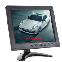 Portable 1024x 768 IPS 8 Inch LED Monitor Reverse Camera LCD Screen with HDMI VGA BNC Security Backup Headrest Display