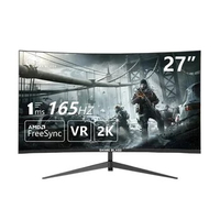 27 inch Curved Monitor 165hz LCD PC 2560*1440P HD Gaming monitor for laptop HDMI compatible 144hz display