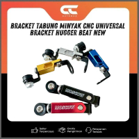 BRACKET TABUNG MINYAK REM BREKET HUGGER  PNP BEAT DELUXE GENIO SCOOPY NEW 2020-2024 CNC UNIVERSAL