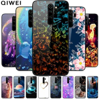 For Xiaomi Redmi Note 8 Pro Case Tempered Glass Hard Phone Back Cover for Xiaomi Redmi Note 8 8T 8Pro Cases Shells Note8 Fundas
