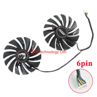 New 95MM PLD10010S12HH 6Pin Graphics Video Card Cooler Fan For MSI GTX970 GTX 970 GAMING Dual Fans Twin Cooling Fan