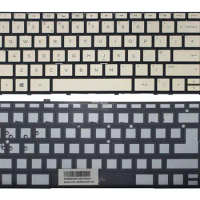 LARHON New Gold Backlit UK English Keyboard For HP Spectre 13-ac000 x360 13-ae000 13t-ac000 13t-ae000 13t-w000 13-w000