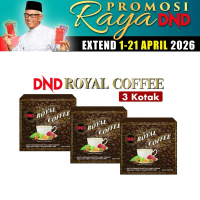 Promosi : DND Royal Coffee (3 kotak) - Kopi pra campuran Sacha Inchi, Ginseng dan Lingzhi