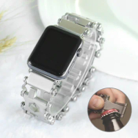 for Apple Watch 6 5 4 3 2 Tool combination Gadgets 304 Stainless Steel Brushed Unique Design Watchband iWatch Bands Fran-52bd
