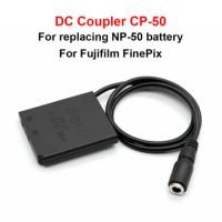 DC Coupler CP-50 replace NP-50 battery for Fujifilm FinePix F775,F750,F665,F300,F305,F200,F70,F75 EXR ,F100,F60,F50 fd and X10
