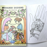 [綺異館]印度彩繪書 #3205 練習本 henna mehandi 彩繪教學書 另售印度香