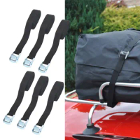 Set Of 6 2.5m Heavy Duty Cargo Lashing Straps with Fastening Cam Buckle For Car Roof Rack Motorcycle Bike Luggage Kayak Tie Down